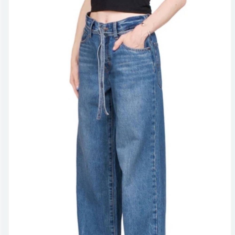 Levi's Blue Flare Wide-Leg Jeans
